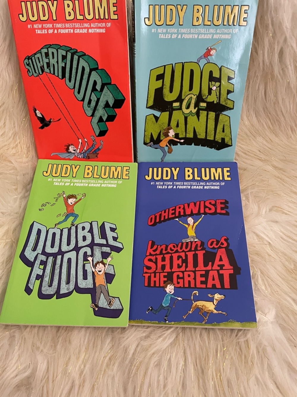 Judy Blume Paperback Book Lot - Bright Multi-Color Covers